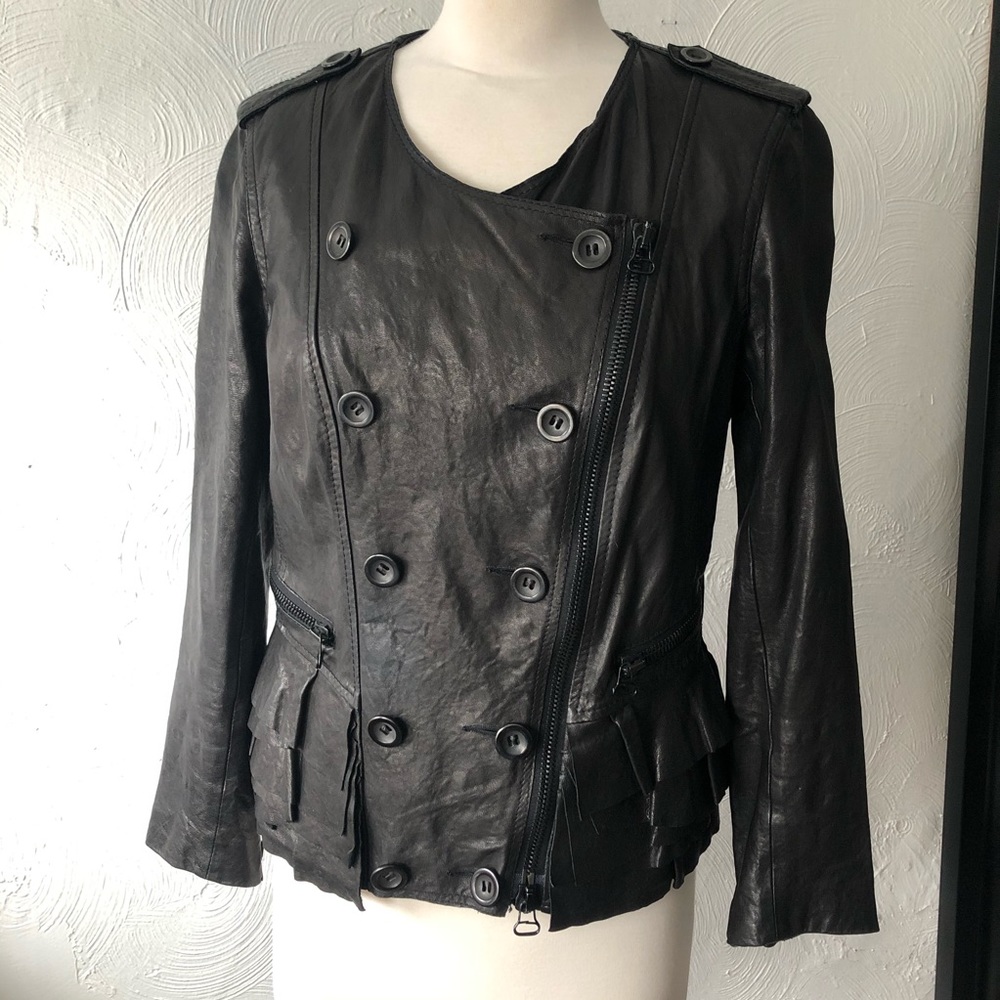 3.1 Phillip Lim Ruffled Leather Jacket